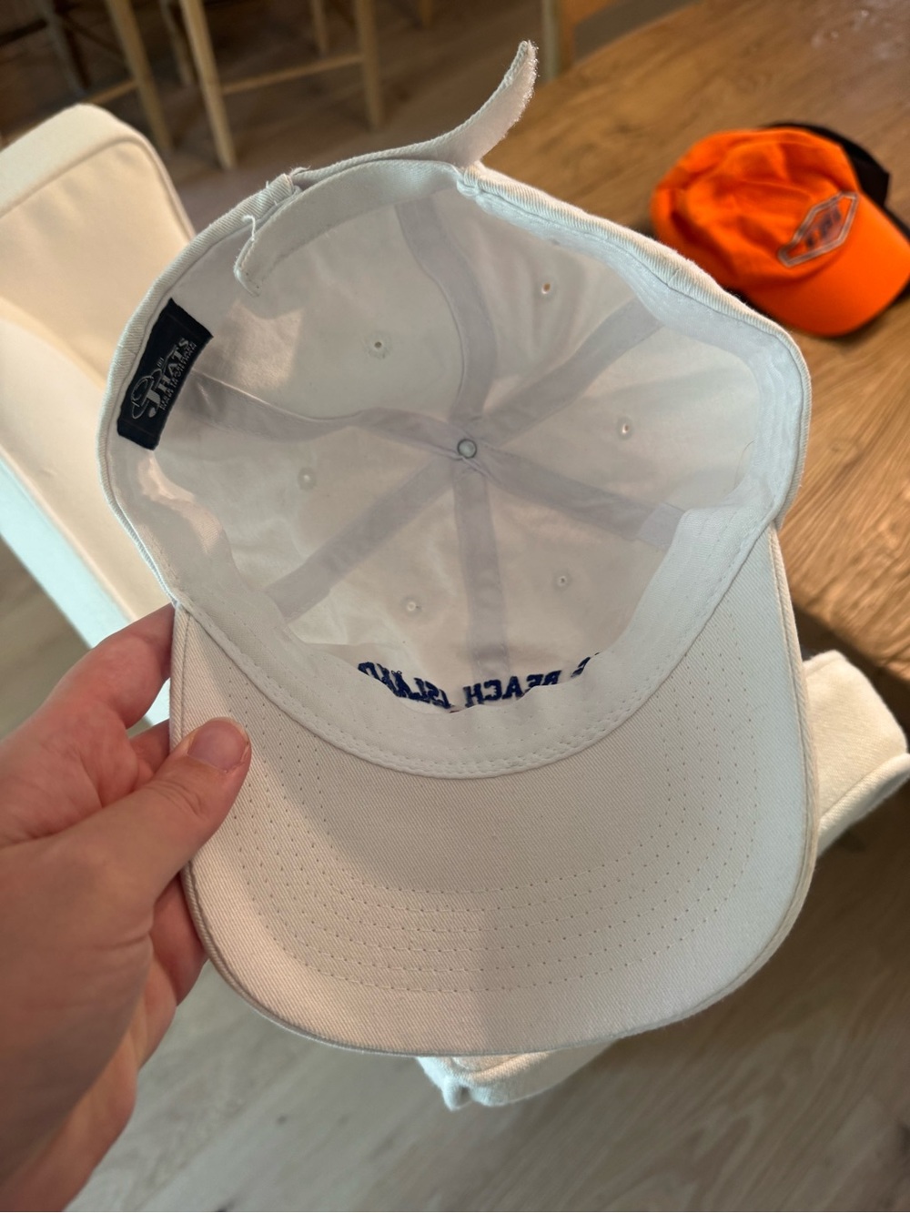 Vintage LBI Long Beach Island NJ Hat White - Picture 4 of 5